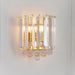 Endon FARGO-WBBP Fargo 2lt Wall Brass plate & clear acrylic 2 x 7W LED E14 (Required) - westbasedirect.com