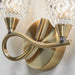 Endon BOYER-2WBAB-L Boyer 2lt Wall Antique brass plate & clear glass 2 x 33W G9 clear capsule (Required) - westbasedirect.com