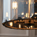 Endon 61281 Clooney 4lt Pendant Slate grey & smoked cut glass 4 x 40W E14 candle (Required) - westbasedirect.com