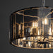 Endon 61294 Clooney 8lt Pendant Slate grey & smoked cut glass 8 x 40W E14 candle (Required) - westbasedirect.com