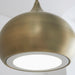 Endon 61299 Brosnan 1lt Pendant Matt antique brass paint 19W LED (SMD 2835) Cool White - westbasedirect.com