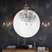 Endon 61384 Tabitha 5lt Pendant Chrome plate & clear crystal 5 x 18W G9 clear capsule (Required) - westbasedirect.com