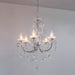 Endon 61384 Tabitha 5lt Pendant Chrome plate & clear crystal 5 x 18W G9 clear capsule (Required) - westbasedirect.com