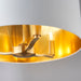 Endon 67667 Harvey 3lt Pendant Brushed satin gold finish & vintage white fabric 3 x 40W E14 candle (Required) - westbasedirect.com