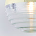 Endon 68958 Paloma 1lt Pendant Gold effect plate & clear ribbed glass 7W LED E14 (Required) - westbasedirect.com