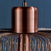 Endon 68986 Nicola 1lt Pendant Antique copper plate 40W E27 GLS (Required) - westbasedirect.com