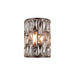 Endon 69392 Belle 1lt Wall Dark bronze paint & clear crystal 40W E14 candle (Required) - westbasedirect.com