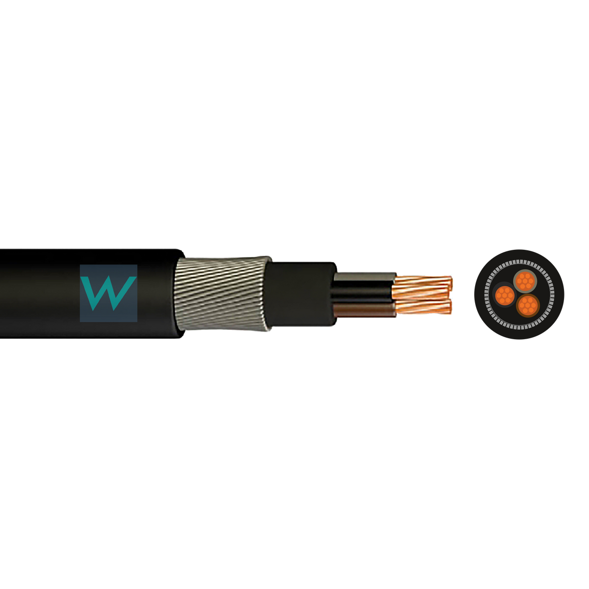 2.5mm x 19 Core SWA Cable Per Metre