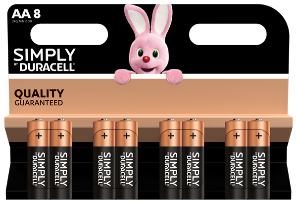 Duracell SIMPLY AA LR6 | 8 Pack - westbasedirect.com