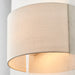 Endon 70334 Obi 1lt Wall Vintage white linen 40W E27 GLS (Required) - westbasedirect.com