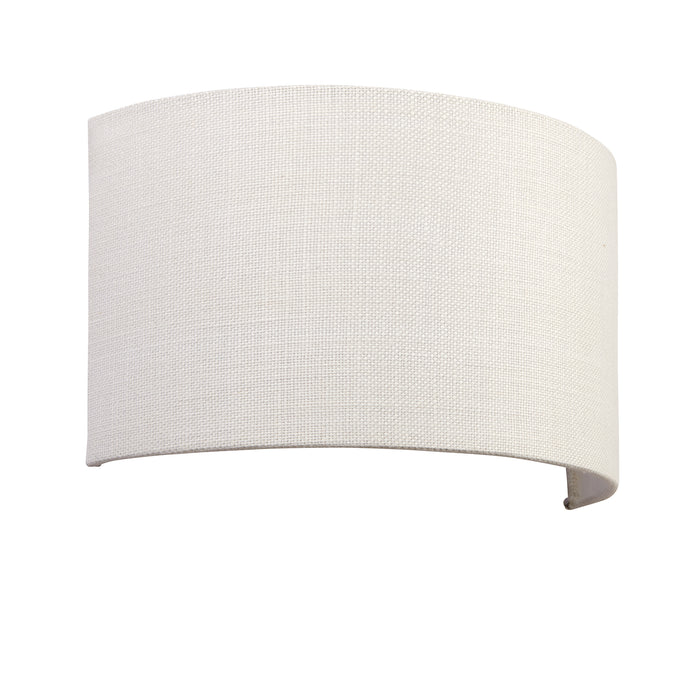 Endon 70334 Obi 1lt Wall Vintage white linen 40W E27 GLS (Required) - westbasedirect.com