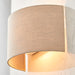 Endon 70335 Obi 1lt Wall Natural linen 40W E27 GLS (Required) - westbasedirect.com