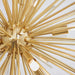 Endon 70575 Orta 9lt Pendant Satin brass plate 9 x 3W LED G9 (Required) - westbasedirect.com