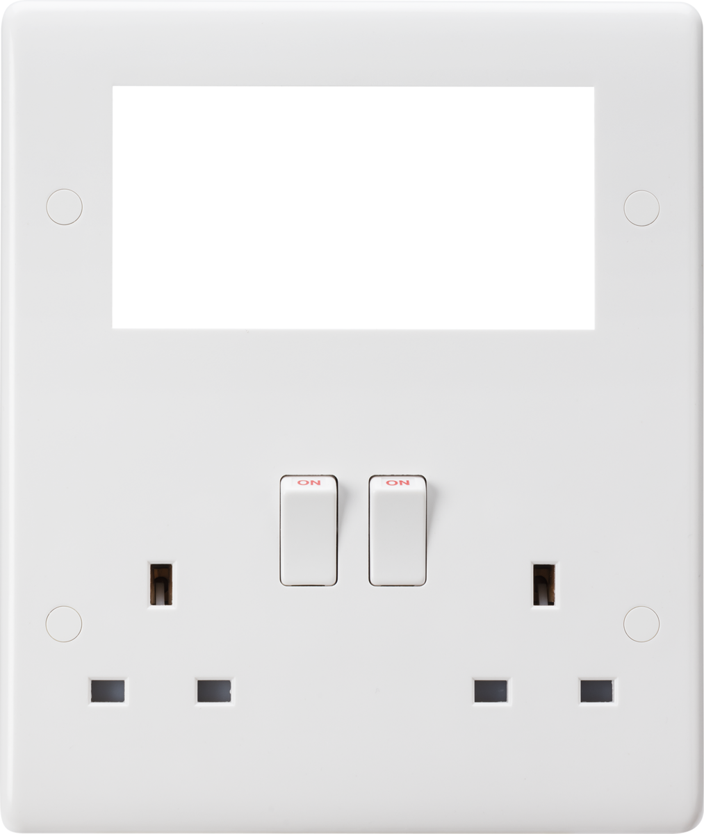 Knightsbridge 13A 2 Gang Remote Controlled Socket CU9R