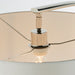 Endon 72388 Josephine 1lt Floor Bright nickel plate & vintage white fabric 60W E27 GLS (Required) - westbasedirect.com
