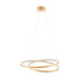 Endon 72479 Scribble 1lt Pendant Gold leaf & frosted acrylic 31.5W LED tape module (SMD 2835) Warm White - westbasedirect.com