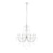 Endon 72561 Tabitha 8lt Pendant Chrome plate & clear crystal 8 x 18W G9 clear capsule (Required) - westbasedirect.com