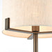 Endon 72631 Hayfield 1lt Table Brushed bronze finish & natural linen 60W E27 GLS (Required) - westbasedirect.com