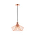 Endon 72813 Kimberley 1lt Pendant Copper plate 60W E27 GLS (Required) - westbasedirect.com