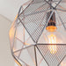 Endon 72817 Armour 1lt Pendant Chrome plate 60W E27 GLS (Required) - westbasedirect.com