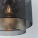 Endon 72829 Plexus 1lt Pendant easyfit Matt black & antique brass plate 10W LED E27 or B22 (Required) - westbasedirect.com