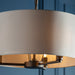 Endon 73015 Daley 3lt Pendant Dark antique bronze plate & marble fabric 3 x 40W E14 candle (Required) - westbasedirect.com