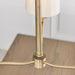Endon 73411 Ortona 3lt Pendant Matt antique brass plate & vintage white fabric 3 x 40W E14 candle (Required) - westbasedirect.com