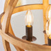 Endon 73575 Toba 4lt Pendant Mango wood & dark bronze paint 4 x 40W E14 candle (Required) - westbasedirect.com