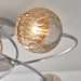 Endon 73582 Aerith 6lt Semi flush Chrome plate & smoked mirror glass 6 x 28W G9 clear capsule (Required) - westbasedirect.com