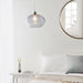 Endon 73976 Dimitri 1lt Pendant easyfit Grey glass with bubbles 40W E27 or B22 GLS (Required) - westbasedirect.com