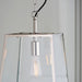 Endon 76225 Hurst 1lt Pendant Bright nickel plate & clear glass 10W LED E27 (Required) - westbasedirect.com