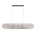 Endon 76507 Marella 8lt Pendant Bright nickel plate & clear glass 8 x 7W LED E14 (Required) - westbasedirect.com