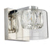 Endon 76521 Verina 1lt Wall Chrome plate & clear glass 3W LED G9 (Required) - westbasedirect.com