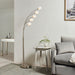 Endon 76568 Jaspa 5lt Floor Satin nickel plate & white glass 5 x 5.5W LED (COB) Warm White - westbasedirect.com