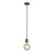 Endon 76587 Urban 1lt Pendant Antique brass plate 60W E27 GLS (Required) - westbasedirect.com