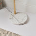 Endon 76613 Otto 1lt Floor Satin brass plate, white/grey marble & opal glass 40W E27 GLS (Required) - westbasedirect.com