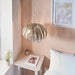 Endon 76678 Delphine 3lt Pendant Silver leaf 3 x 40W E14 candle (Required) - westbasedirect.com