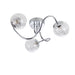 Endon 76880 Auria 3lt Semi flush Chrome plate with clear glass & chrome wire 3 x 3W LED G9 (Required) - westbasedirect.com