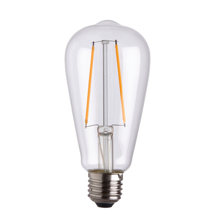 Endon 77106 E27 LED filament pear 1lt Accessory Clear glass 2W LED E27 Warm White - westbasedirect.com