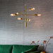 Endon 77114 Rubens 6lt Pendant Satin brass plate 6 x 60W E27 GLS (Required) - westbasedirect.com