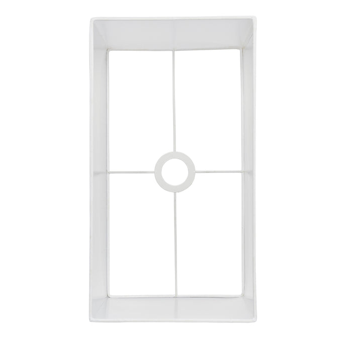 Endon 77478 Rectangular 1lt Shade Vintage white fabric 60W E27 or B22 GLS (Required) - westbasedirect.com