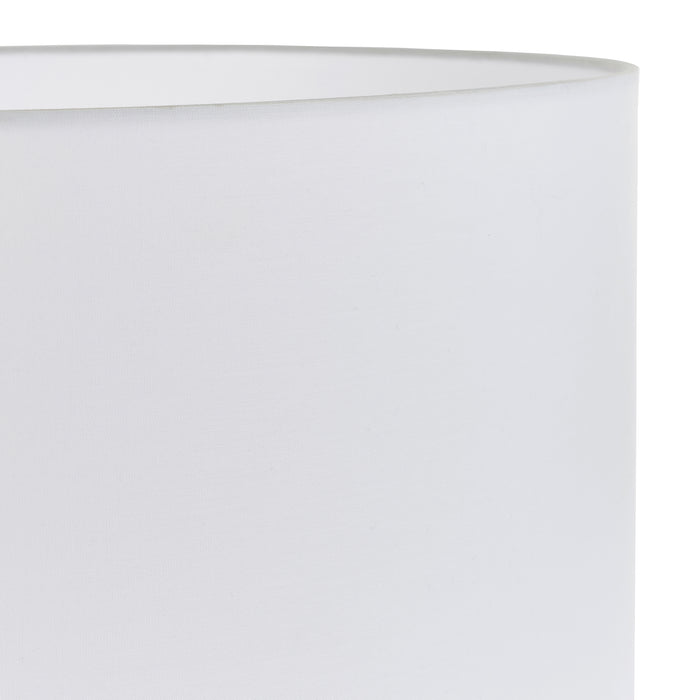 Endon 77515 Cylinder 1lt Shade Vintage white fabric 60W E27 or B22 GLS (Required) - westbasedirect.com