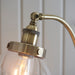 Endon 77860 Hansen 1lt Floor Antique brass plate & clear glass 40W E27 GLS (Required) - westbasedirect.com