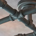 Endon 78763 Pipe 6lt Semi flush Aged pewter paint 6 x 40W E27 GLS (Required) - westbasedirect.com