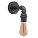 Endon 78765 Pipe 1lt Wall Aged pewter paint 40W E27 GLS (Required) - westbasedirect.com