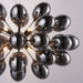 Endon 80124 Infinity 8lt Pendant Black chrome plate & dark chromed glass 8 x 3W LED G9 (Required) - westbasedirect.com