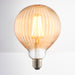 Endon 80179 Ribb 1lt Accessory Amber glass 4W LED E27 Warm White - westbasedirect.com