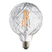 Endon 80184 Groove 1lt Accessory Clear glass 4W LED E27 Warm White - westbasedirect.com