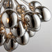 Endon 80199 Infinity 6lt Pendant Black chrome plate & dark chromed glass 6 x 28W G9 clear capsule (Required) - westbasedirect.com