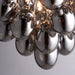 Endon 80199 Infinity 6lt Pendant Black chrome plate & dark chromed glass 6 x 28W G9 clear capsule (Required) - westbasedirect.com